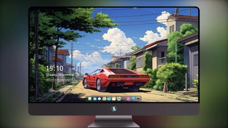 
吉卜力风格兰博基尼Countach