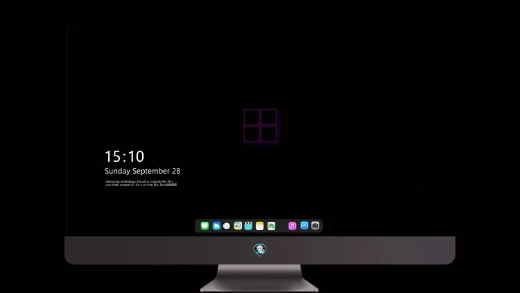 
发光的 Windows 徽标 4k电脑壁纸