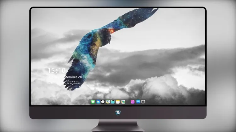 
金鹰飞翔银河 Photoshop