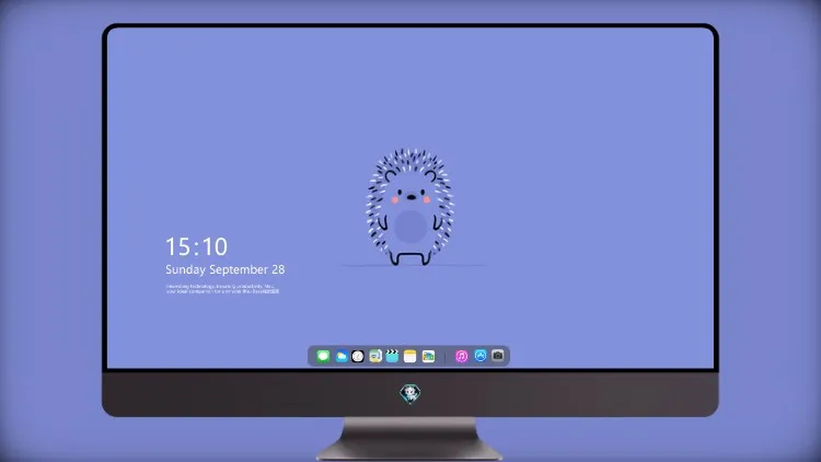 
平面设计蓝色背景动物