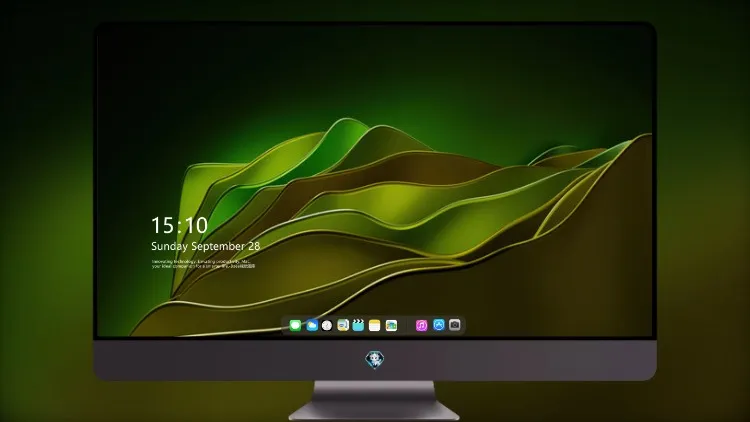 
绿色抽象形状8k