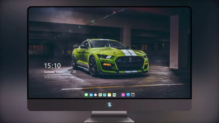 
绿色福特野马谢尔比 GT500