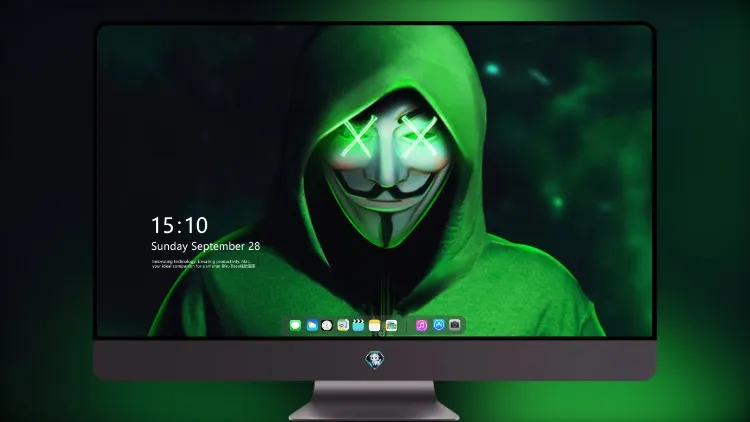 
绿色连帽衫 Anonymus 面具 4k电脑壁纸