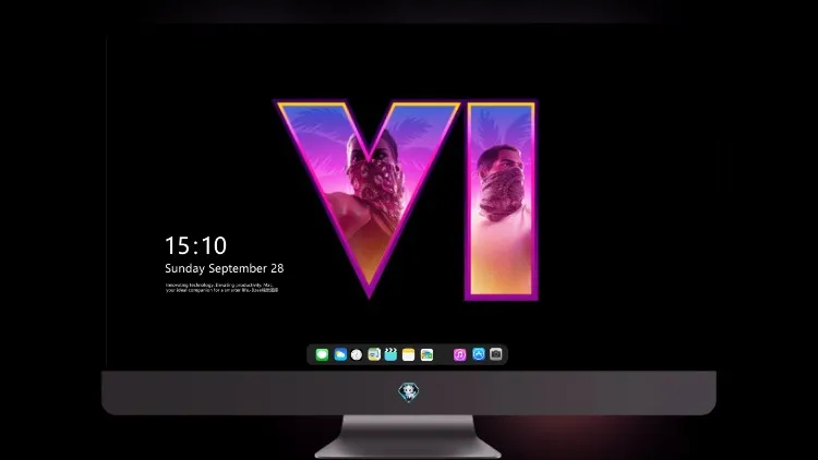 
Gta 6 徽标 Oled 5k壁纸超清桌面屏保