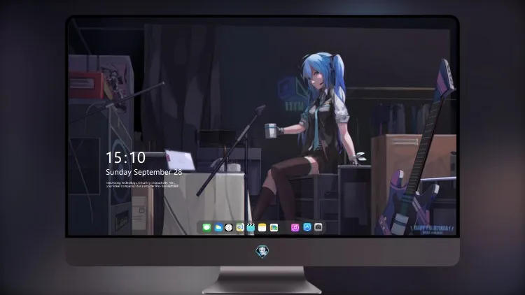 
初音未来 蓝发 5k壁纸超清桌面屏保