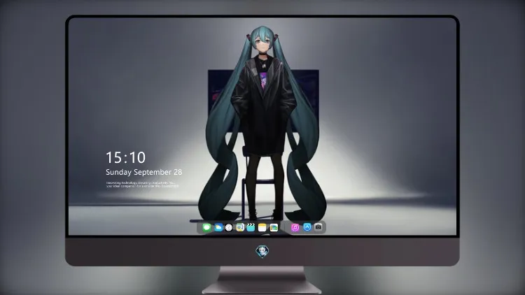 
初音未来长马尾辫 4k电脑壁纸
