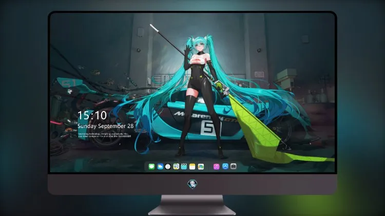 
初音未来 Mclaren Gtr 和时尚车手