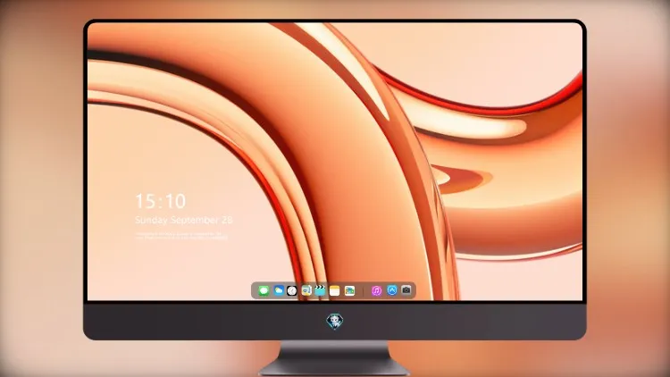 
Imac 橙色 5k壁纸超清桌面屏保