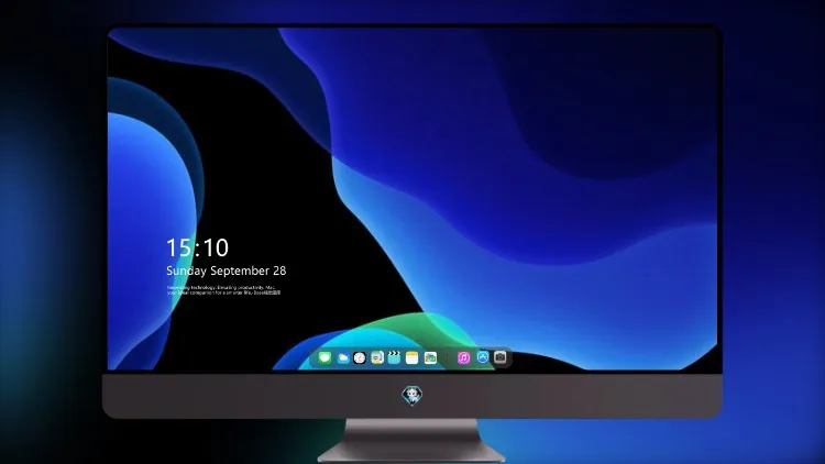 
Ios 13 蓝暗 5k壁纸超清桌面屏保