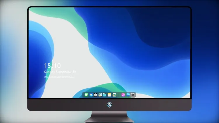
Ios 13 蓝白 5k壁纸超清桌面屏保