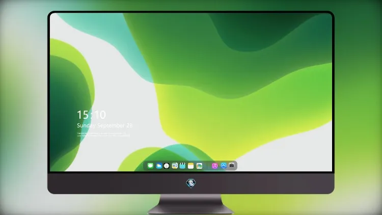 
Ios 13 绿白 5k壁纸超清桌面屏保