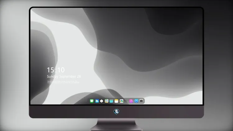 
Ios 13灰白5k壁纸