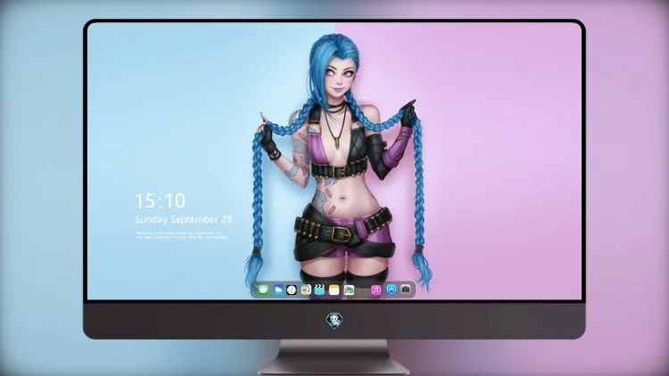 
Jinx 英雄联盟 Long Hairs