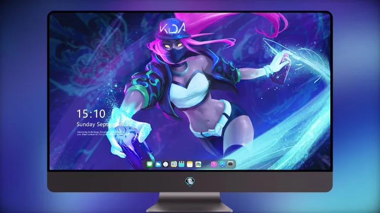 
Kda Akali 英雄联盟 4k电脑壁纸艺术品