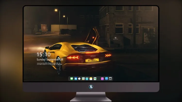
夜间的兰博基尼 Aventador
