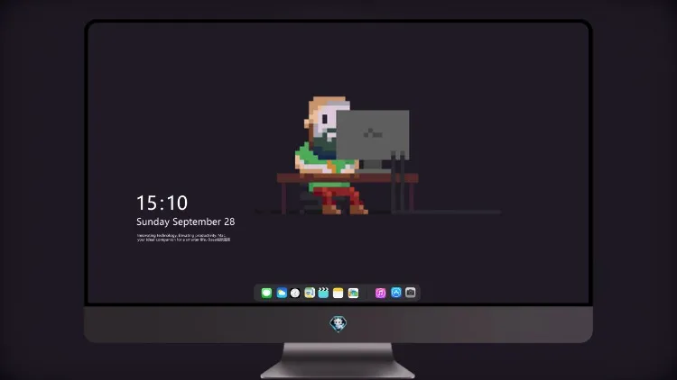 
Linux 程序员像素艺术 4k电脑壁纸