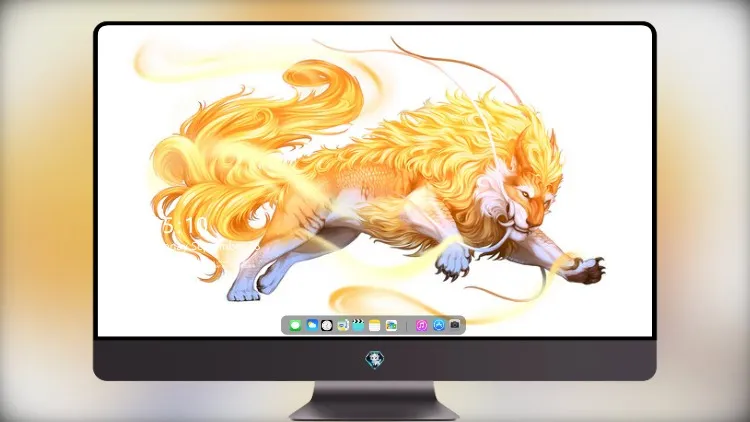 
狮子金画极简主义