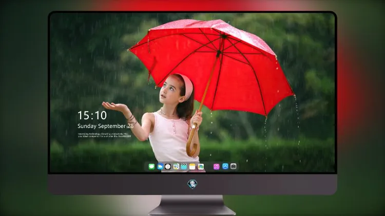 
雨中打伞的小女孩 4k电脑壁纸