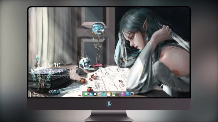
长耳环精灵女孩 4k电脑壁纸