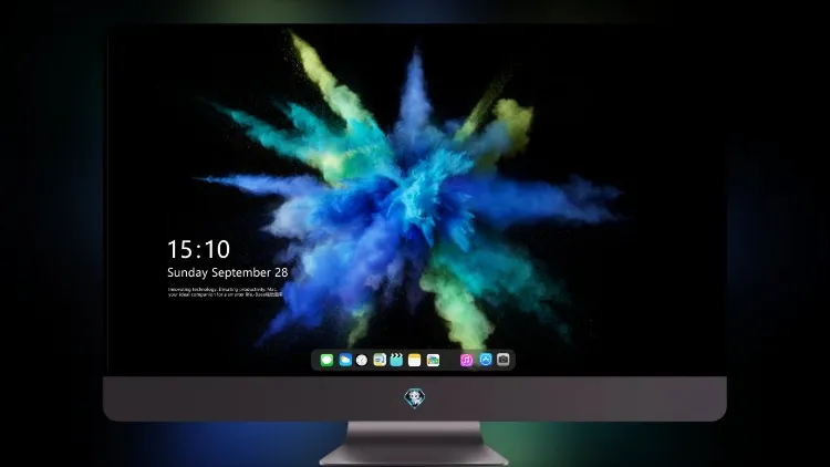 
Mac OS Sierra 颜色飞溅蓝色 5k壁纸超清桌面屏保