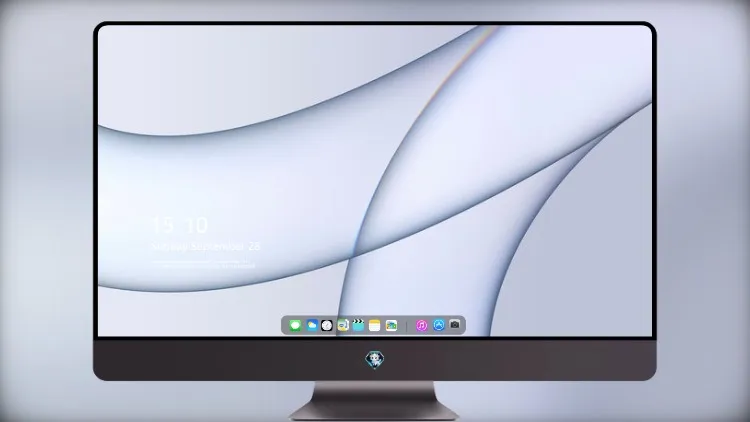 
Macos 大苏尔抽象灰色 5k壁纸超清桌面屏保