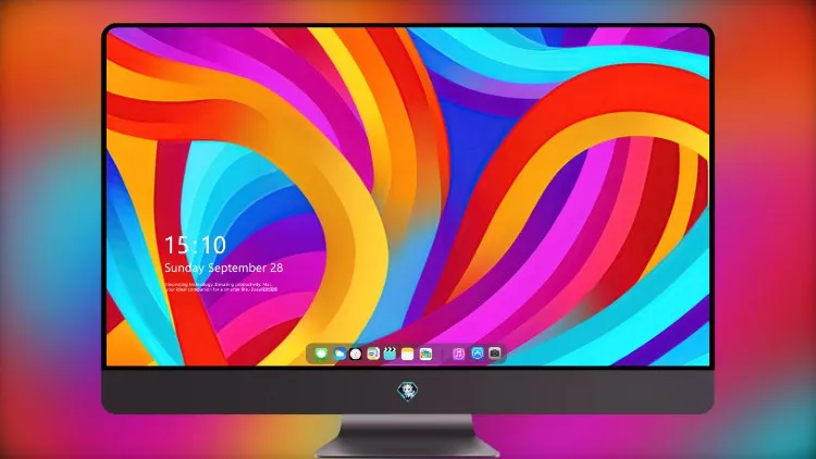 
Macos 七彩波浪