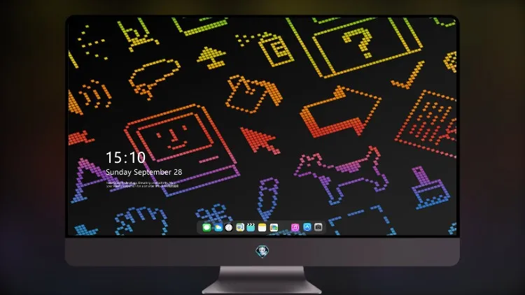 
Macos 红杉最小像素艺术 5k壁纸超清桌面屏保