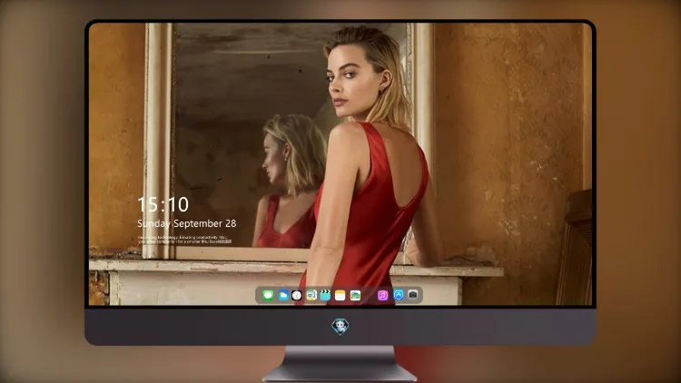 
玛格特·罗比 (Margot Robbie) 身穿红色连衣裙为《标准晚间》拍摄照片