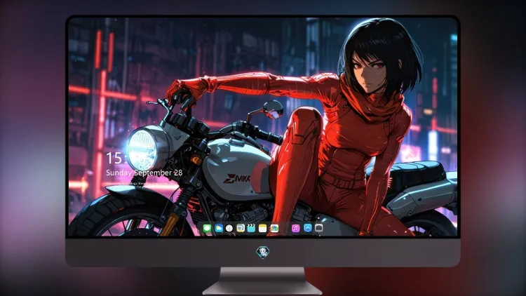 
Mikasa Ackerman 赛博朋克 摩托车 战士