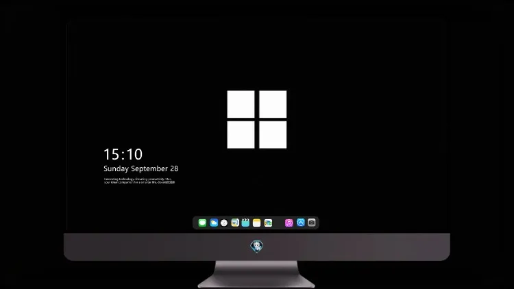 
简约 Windows 徽标黑色 4k电脑壁纸