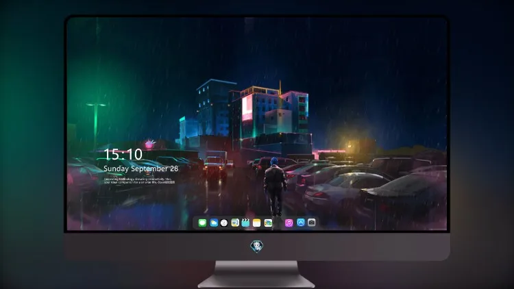 
霓虹人在雨中行走 4k电脑壁纸