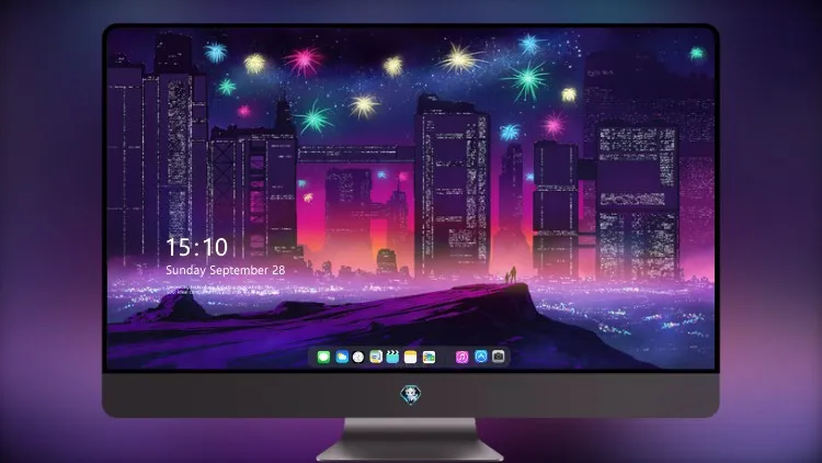 
新年庆祝活动 Synthwave 5k壁纸超清桌面屏保