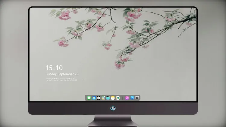 
树枝上的粉红色花朵
