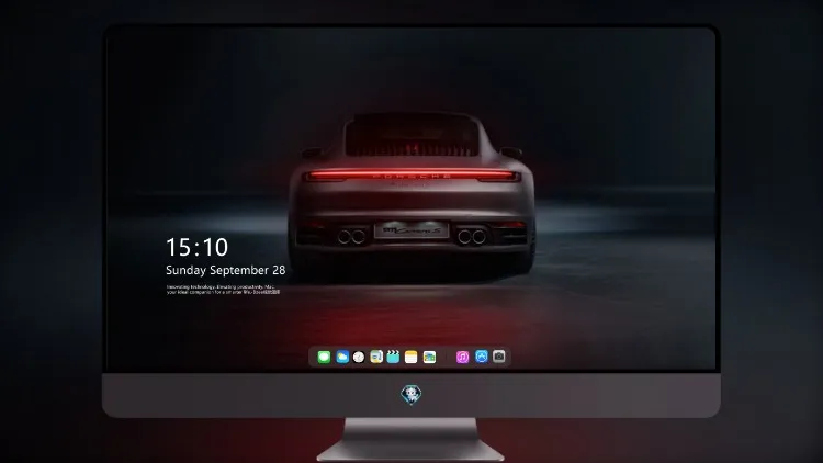 
保时捷 911 Carrera S 电脑桌面壁纸 后视图