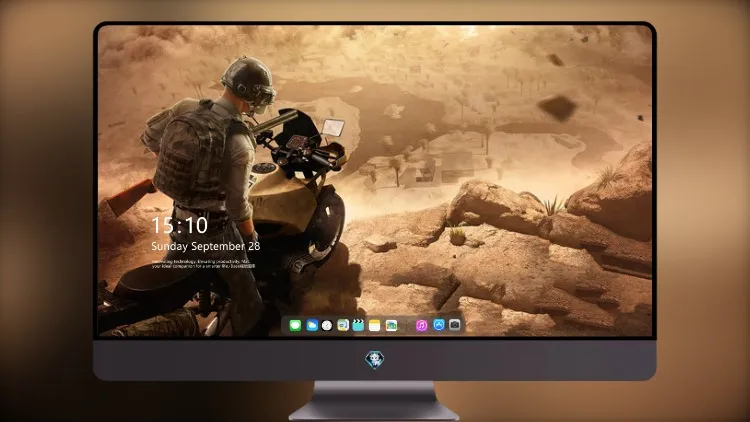 
自行车游戏上的 Pubg 头盔家伙