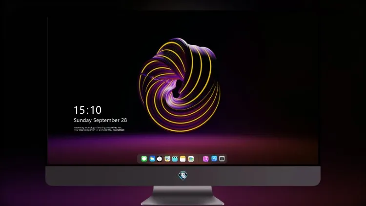 
紫黄色漩涡8k