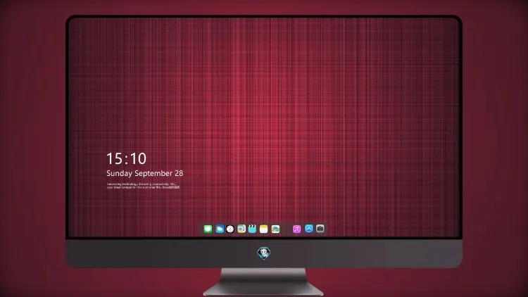 
红线抽象图案4k