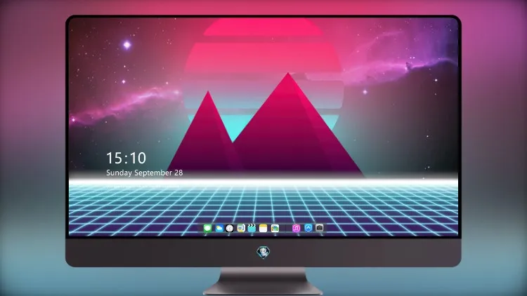 
太空中的 Retrowave 金字塔 4k电脑壁纸