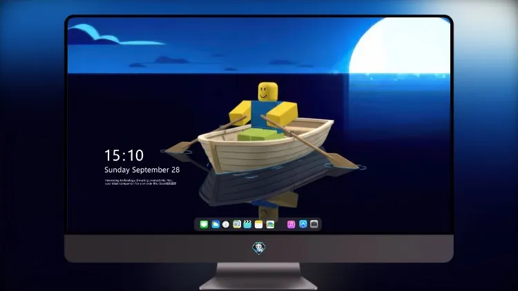 
Roblox 夜间在海上划船