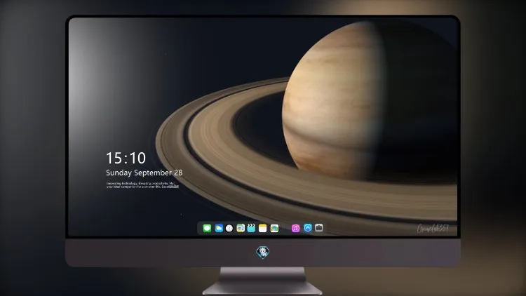 
土星行星环黑暗 4k电脑壁纸