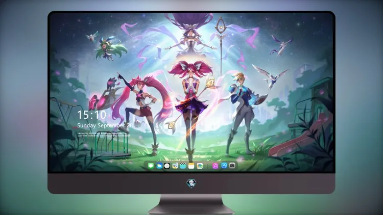
星之守护者伊泽瑞尔 Lux Janna Lulu 伊泽瑞尔狂野裂谷 英雄联盟 4k电脑壁纸
