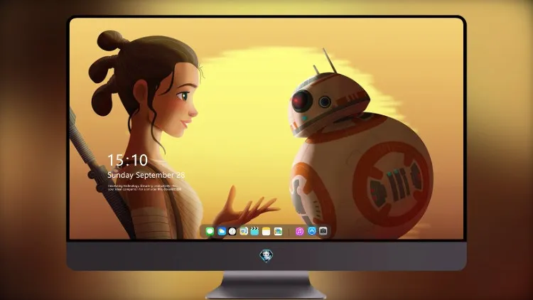 
星球大战雷伊和 Bb8 4k电脑壁纸