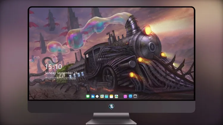 
奇怪的世界里的奇怪的火车