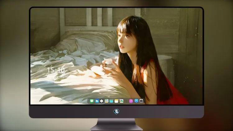 
阳光亲吻宁静、晨光中迷人的女人魅力