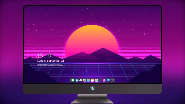 
Synthwave 太阳山 4k电脑壁纸