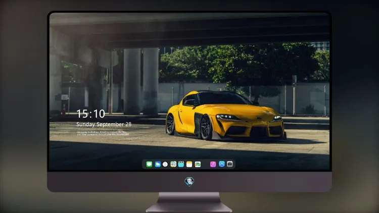
丰田 Supra DT 黄色 Vossen 袋装 8K超清图片素材
