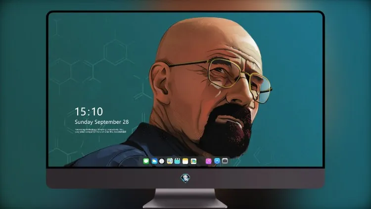 
绝命毒师 4k电脑壁纸艺术品中的沃尔特·怀特 (Walter White)