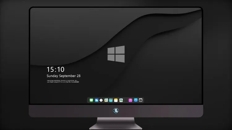 
Windows 10 深色徽标 4k电脑壁纸