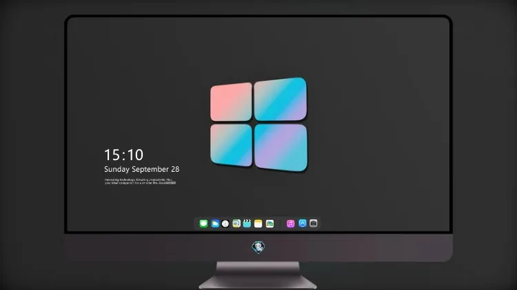 
Windows 10 徽标灰色 4k电脑壁纸