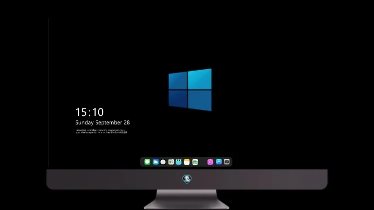 
Windows 10 最小徽标 4k电脑壁纸